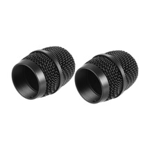 Lemestar Bbs K100/k200/k300/4100/4500 Uyumlu Kablosuz Mikrofon Metal Uç Kapağı, Darbeye Dayanıklı, Rüzgar Gürültüsü Azaltıcı, Siyah, 2 Adet