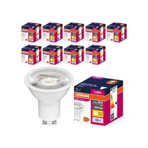Led Value Par16 Gu10 6.9w 80w Eşdeğeri 3000k Sıcak Beyaz, 575 Lm, 36 Spot, Crı 80, Cam Gövde 10'lu Paket Diğer