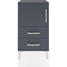 Arges Komodin 2 Raflı 2 Çekmeceli Tek Kapaklı 44x30x80 Antras... Antrasit