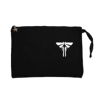The Last Of Us Logo Siyah Clutch Astarlı Cüzdan / El Çantası Siyah