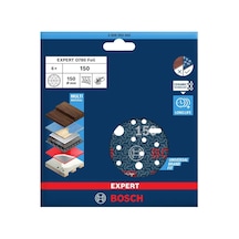 Bosch Expert O780 150 Mm 150 Kum 6'lı Cırtlı Folyo Zımpara Diski 2608902443