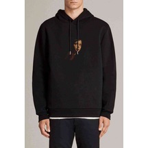 The Last Of Us Part 2 Baskılı Siyah Erkek Örme Sweatshirt (530979554)