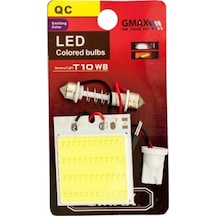 COB LED Panel Araç İçi Tavan Lambası Beyaz Süper Işık Canbus Uyumlu T10 Ve Sofit Yaylı Adaptörlü Oto Ampul 12V