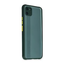 Realme C11 Uyumlu Kılıf Miami Şeffaf Silikon - Koyu Yeşil