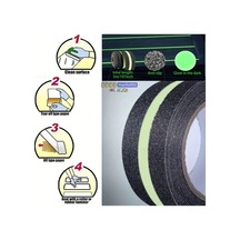 Fosforlu Kaydırmaz Bant 50mm X 5mt Yeşil Fosforlu Merdiven Bandı 50mm Fotolümenli