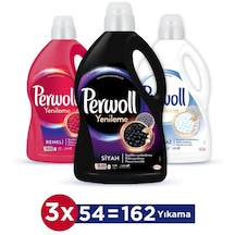 Perwoll Hassas Bakım Sıvı Çamaşır Deterjanı Renkli 2970 ML + Siyah 2970 ML + Beyaz 2700 ML