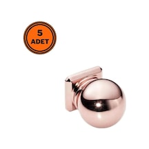 5 Adet Doğanlar Al-243 Mobilya Kulp Tek Vidalı Düğme Süper Rose Bronz