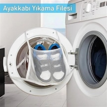 Pratik Çamaşır Makinesi Kapağa Bağlamalı Ayakkabı Yıkama Filesi 5468 Çok Renkli