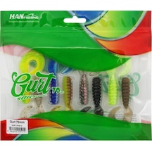 Hanfish Gurt 70 Mix 3 Silikon Yem 8 Adet