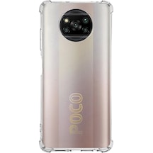 Xiaomi Poco X3 Şeffaf Airbag Köşe Korumalı Antishock Silikon Kılıf