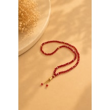 Kristal Tesbih 99 Lu 6 Mm Kırmızı