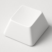 Yazısız Sade Mekanik Klavye Yedek Tuş Kapağı Dummy Boş Keycap Beyaz
