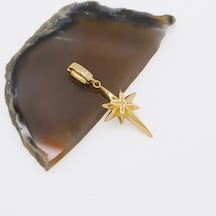 Ferizz Ajda Charm Çelik Altın Kaplama Kadın Kuzey Yıldızı Model-chr-103 Gold