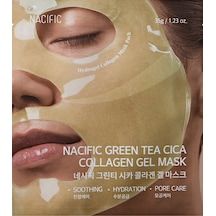 NACIFIC Green Tea Cica Collagen Gel Mask , Dolgunluk Veren Jel Maske , Hassas ve Yorgun Ciltler İçin