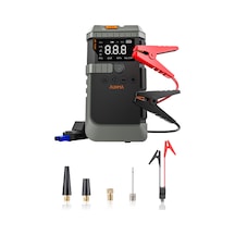 Auhma A7711 Jump Starter / Akü Takviye Cihazı 4'ü 1 Arada Powerbank, Hava Kompresörü, Lcd Ekran