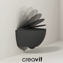 Creavit Free Kanalsız Mat Antrasit Asma Klozet Fe322, Creavit Free Duck Duroplast Yavaş Kapak Mat Antrasit Creavit Free Kanalsız Mat Antrasit Asma Klozet Fe322, Creavit Free Duck Duroplast Yavaş Kapak Mat Antrasit