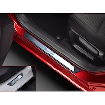 Hyundai Santa Fe 3 Krom Kapı Eşik Koruması Black Edition 2013-201