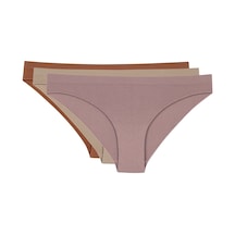 Los Ojos 3 Adet Seamless Klasik Külot 3xclassic Mor-bej-kahverengi Mor-bej-kahverengi