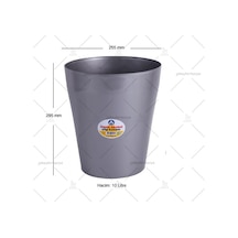 Sıkıştırmalı Waste basket Çöp Kutusu 10 litre, Çöp kovası (GRİ)