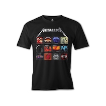 Metallica - Album Covers Siyah Erkek Tshirt