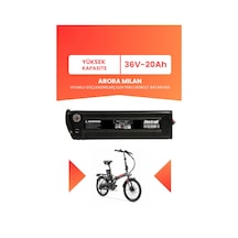 Arora Mılan Uyumlu 36v 20ah Elektrikli Bisiklet Bataryası Siyah