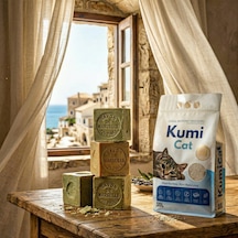 Kumi Cat Eko-premium Marsilya Sabunu Kokulu Kedi Kumu, Güçlü Topaklanan Bentonit Kedi Kumu