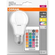 Osram Led Uzaktan Kumandalı Renk Değiştiren 9W 806 Lm E27 Ampul (550366856)