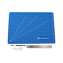 A3 Hobi Kesim Matı Seti Çift Taraflı Cutting Mat Set 45 X 30 Cm Mavi