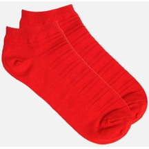 Socksmax Kadın Pamuklu Tekli Kırmızı Patik Çorap - Ss-model1-k