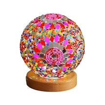 Szypzstore East China Station Barok Gece Lambası Romantik Ve Özgür Bohem Yaratıcı Şarj Masa Lambası Dekoratif O14exp Açık Pembe