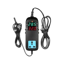 Springsun Led Dijital Ekranlı - Üreme Sıcaklık Kontrol Cihazı, Termokupl Ve Soketli Ac 90-250v