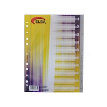 Bafix Seperatör 1-10 Rakamlı Plastik A4 Çok Renkli