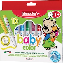 Fibracolor Baby Color 10 Renk Keçeli Kalem