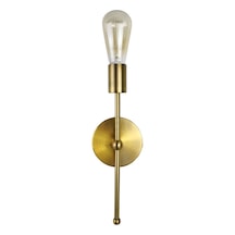 Dylight Retro Metal Mat Gold Dekoratif Duvar Aplik Siyah