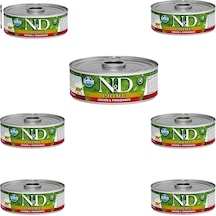N&D Prime Tavuk ve Narlı Yetişkin Kedi Konservesi 7 x 70 G