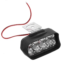Motosiklet Sis Farı 8 Ledli 12 V Tekli Plastik Gövdeli