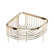Deppot Banyo Köşeliği Tekli 19x19 Oval Altın