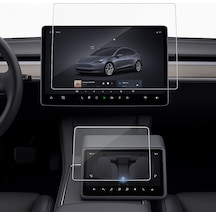 Tesla Model Y Juniper İçin Multimedya Ve Arka Yolcu Ekranı Uyumlu 9h Nano Ekran Koruyucu