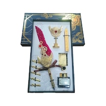 Steampunk Antique Set Hat Ve Kaligrafi Seti 24-30 10 Parça Özel Kutulu