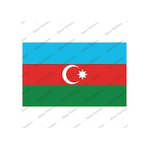 Azerbaycan Bayrağı Sticker 00702