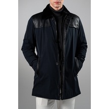 Tamer Tanca Erkek Tekstil & Deri Lacivert Mont 616 Mds-941 Erk Kaban Sk25/26 Lacıvert Lacivert