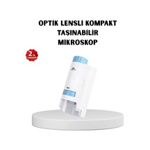 Mey İthalat Led Işıklı Mikroskop 80x 200x Zoom Eğitici Bilim Seti Ve Taşınabilir