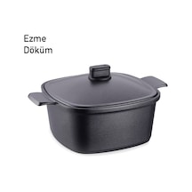 Korkmaz Casterra Kare Döküm Tencere 28x28x12,5