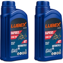 Lubex Rapidus 20W-40 1 L 4 Zamanlı Motosiklet Yağı (2 Adet)