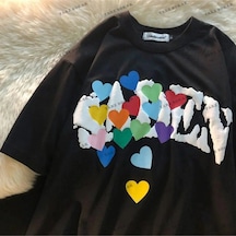 Adrift Y2k Unisex Harajuka Anime Retro Kawai Kuromi T-shirt Kod Rertr Tarzsokak 6715 Siyah