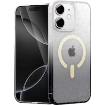 Newface Apple İphone 12 Pummel Shiny Magsafe Kapak - Siyah