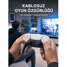 Ers Ps5 Uyumlu Kablosuz Oyun Kolu Sessiz Tuşlar Ve Güçlü Performans Yeni Nesil