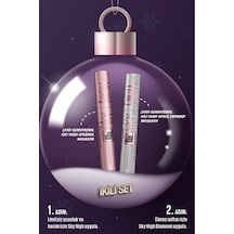 Lash Sensational Sky High Space Diamond - Elmas Işıltılı Maskara & Siyah Maskara Seti Electro Black