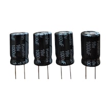 1000uf 16v 5adet Pcs Elektrolitik Kondansatör 10x16 5mm 105c