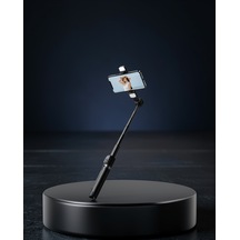 Bluetooth Selfie Çubuğu 130 Cm Ayarlanabilir Led Işık